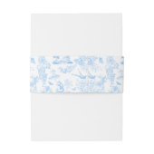 Preppy Jungle Chinoiserie Toile Einladungsbanderole (Rückseitenbeispiel)