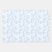 Preppy Jungle Chinoiserie Toile Geschenkpapier Set (Vorderseite 2)