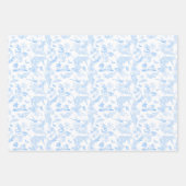 Preppy Jungle Chinoiserie Toile Geschenkpapier Set (Vorderseite)