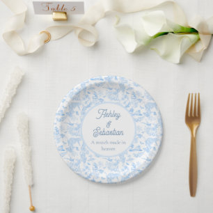 Preppy Jungle Chinoiserie Toile Pappteller