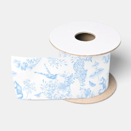 Preppy Jungle Chinoiserie Toile Satinband