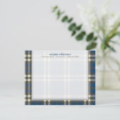 Preppy Kariert Custom Flat Mitteilungskarten (Mari (Stehend Vorderseite)