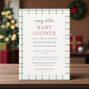 Preppy-Karo-Merry-Little-Baby-Party Einladung