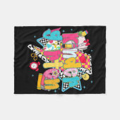 Preppy Kindergarten Dream Team zurück zum Schulleh Fleecedecke (Vorderseite (Horizontal))