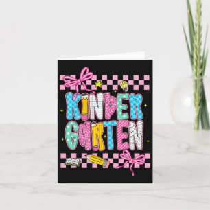 Preppy Kindergarten zurück zur Schule 1. Klasse Karte