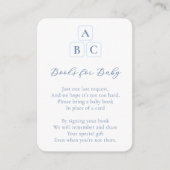 Preppy Kinderzimmer blockiert Bücher für Baby Boy Begleitkarte (Vorderseite)