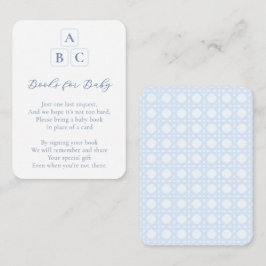 Preppy Kinderzimmer blockiert Bücher für Baby Boy Begleitkarte