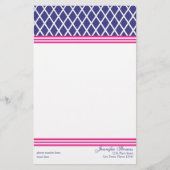 Preppy Lattice Briefpapier (Vorderseite)