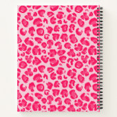 Preppy Leopard Print Lächeln Notizblock (Rückseite)