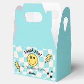 Preppy Light Blue Y2K Retro Birthday Favor Box Geschenkschachtel (Geöffnet)