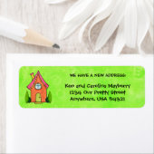 Preppy Lil House New Address Labels (Insitu)