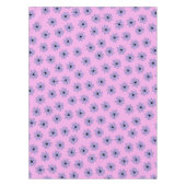 Preppy Lila Blue Botanical Small Blume Muster Tischdecke (Vorderseite)