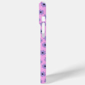 Preppy Lila Blue Hippie Blume Muster Case-Mate iPhone Hülle (Rückseite / Links)