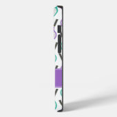 Preppy Lila Green Aquamarin Tennis Personalisiert Case-Mate iPhone Hülle (Rückseite / Links)