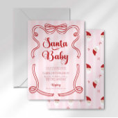 Preppy Loveshack Santa Baby Babydusche Einladung