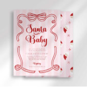 Preppy Loveshack Santa Baby Babydusche Einladung