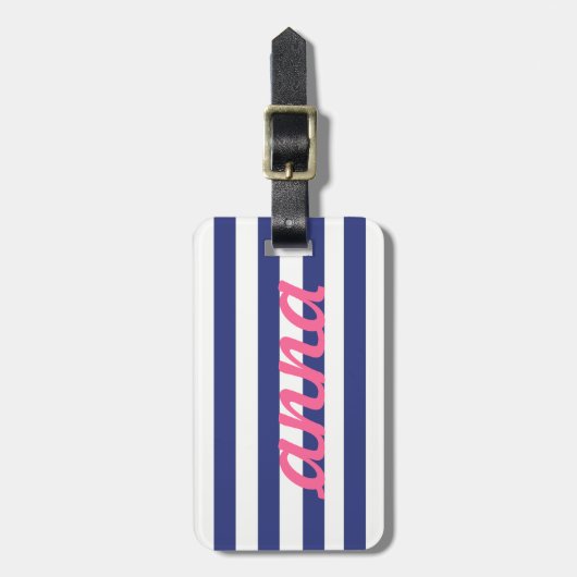 Preppy Luggage Tag Gepäckanhänger (Vorderseite vertikal)