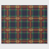 Preppy Lux Christmas Plaid Geschenkpapier (Flach)