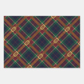 Preppy Lux Christmas Plaid Geschenkpapier Set (Vorderseite 2)