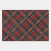 Preppy Lux Christmas Plaid II Geschenkpapier Set (Vorderseite 2)