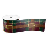 Preppy Lux Christmas Plaid Satinband (Spule)