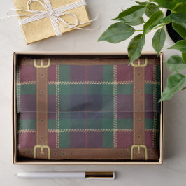 Preppy Lux Christmas Plaid Seidenpapier