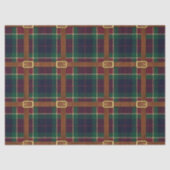 Preppy Lux Christmas Plaid Seidenpapier (Vorderseite)