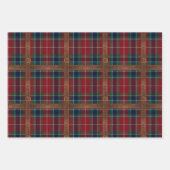 Preppy Lux Weihnachten Karo II Geschenkpapier Set (Vorderseite)