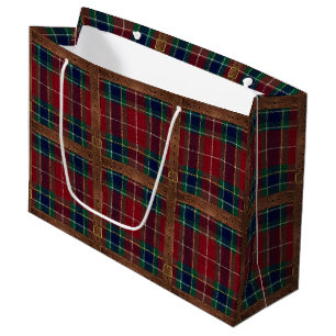 Preppy Lux Weihnachten Karo II Große Geschenktüte