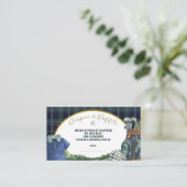 Preppy Luxury Golf Baby Shower Diaper Raffle Begleitkarte (Stehend Vorderseite)