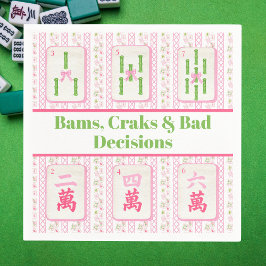 Preppy Mahjong Bams, Cracks & Bad Decision Serviette