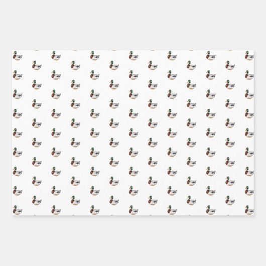 Preppy Mallard Duck Geschenkpapier Set (Vorderseite 3)