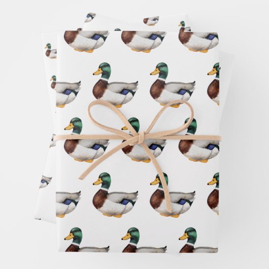 Preppy Mallard Duck Geschenkpapier Set (Beispiel)