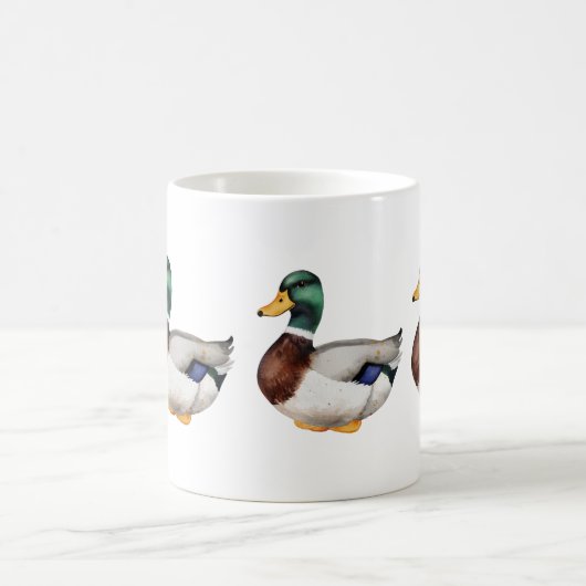 Preppy Mallard Duck Monogram Kaffeetasse (Mittel)