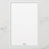 Preppy Mallard Duck Personalisiert Briefpapier (Rückseite)