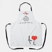 Preppy Mama Oma Pickleball Legend Moderne LIEBE Schürze (Vorderseite)