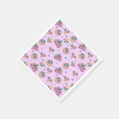 Preppy Mardi Gras King Cake Party Napkins Serviette (Ecke)