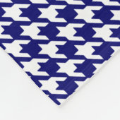 Preppy Marine-Blau-und Fleecedecke (Ecke)