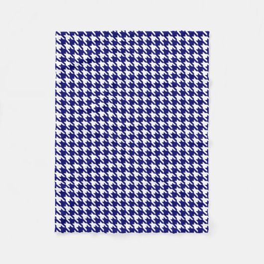 Preppy Marine-Blau-und Fleecedecke (Vorderseite)