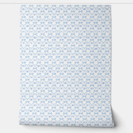 Preppy Monogram Baby Boy Kinderzimmer Tapete