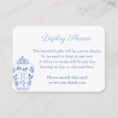 Preppy Monogram Ginger Jar Wedding Display Showdus Begleitkarte (Vorderseite)