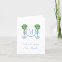 Preppy Monogram Pale Blue Boy Baby Shooting Party