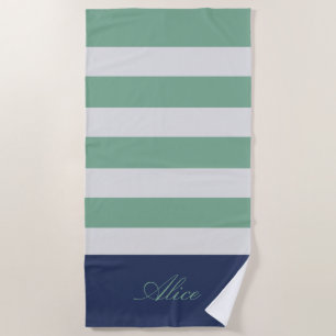 Preppy Monogram Strandtuch