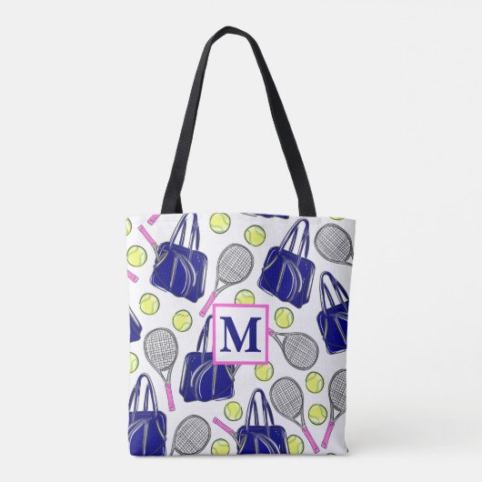 Preppy Monogram Tennavy Tasche (Rückseite)