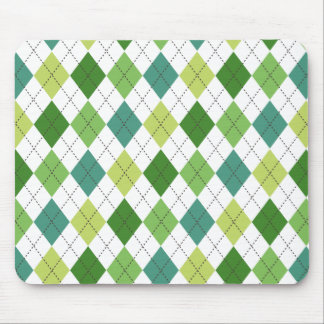 Preppy-Mousepad in grüner, Aquamariner und Limoner Mousepad