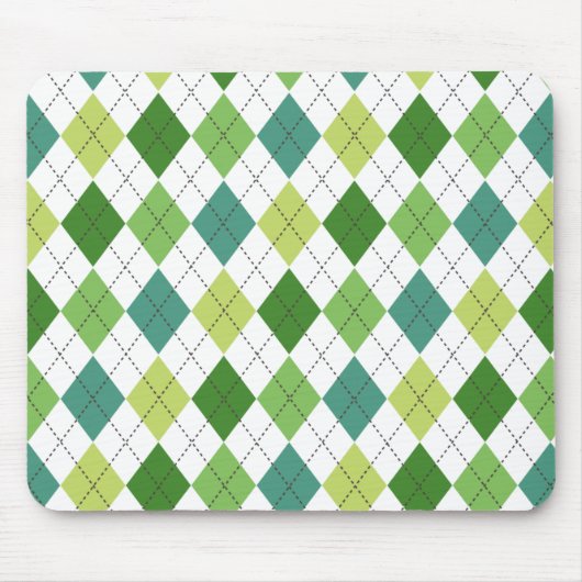 Preppy-Mousepad in grüner, Aquamariner und Limoner Mousepad (Vorne)