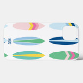 Preppy Multi Pattern Surfboards Personalisiert Case-Mate iPhone Hülle (Rückseite (Horizontal))