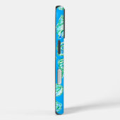 Preppy-Muscheln auf Blue Background Monogram Case-Mate iPhone Hülle (Rückseite / Rechts)