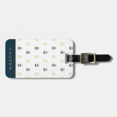 Preppy Nautic ⎢ Monogram Luggage Tag Gepäckanhänger (Vorderseite horizontal)