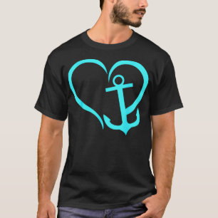 Preppy Nautical Anchor Geschenke für Segler Boote  T-Shirt